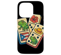 Puerto Rico Flag Dominoes Coquí Frog Pava Hat Taino Boricua Coque pour iPhone 14 Pro