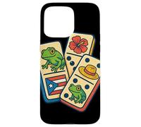 Puerto Rico Flag Dominoes Coquí Frog Pava Hat Taino Boricua Coque pour iPhone 15 Pro Max