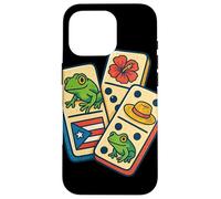 Puerto Rico Flag Dominoes Coquí Frog Pava Hat Taino Boricua Coque pour iPhone 16 Pro