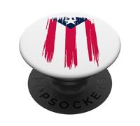 Puerto Rico National Flag Island San Juan Boricua PopSockets PopGrip Adhésif