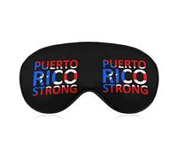 Puerto Rico Strong Funny Sleep Eye Masque Doux Bandeau Pour Les Yeux Avec Sangle Réglable Night Eyeshade pour Hommes Femmes