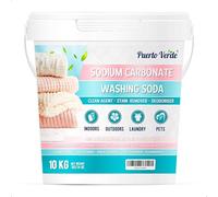 Puerto Verde • Carbonate de Sodium 10 Kg. Production de Savon et de Détergent Maison. Dégraissant, Détachant et Désodorisant. Carbonate de Soude Pur d'Origine 100% Naturelle. Production Européenne.