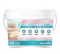 Puerto Verde Carbonate de Sodium 3 Kg. Sans Aluminium et 100% Naturel. | Production de Savon et de Détergent Maison. Dégraissant, Détachant et Désodorisant. Production Européenne.