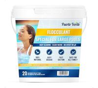 Puerto Verde • Floculant Naturel 20 Traitements. Clarifiant pour Les Grandes Piscines et Les Spas. Éliminateur de Turbidité pour Une Eau Cristalline. Format Granulé à Utilisation Sûre.