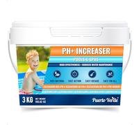 Puerto Verde • pH + Plus pour Piscines 3 Kg. Élévateur de pH+ Adapté aux Spas. Correcteur de pH Plus en Format Granulé. Cuillère de Dosage Incluse. Seau Hermétique. Production Européenne.