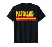 PUERTOLLANO Ville Espagne Vintage Esthétique Vacances d'été T-Shirt