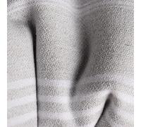 PÜSKÜL - Lot de 6 serviettes de plage turques surdimensionnées en coton turc, cadeau de enterrement de vie de jeune fille, 99,1 x 178,8 cm, cadeaux de fête (gris clair)