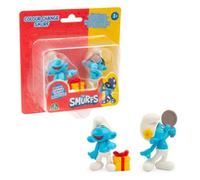 PUF34000 Lot de 2 figurines Schtroumpfs changeant de couleur