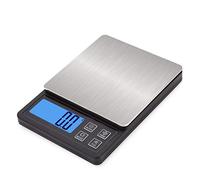 PUFAHAU Balance De Cuisine Numérique 0,01 G/3 Kg, Haute Précision, pour Bijoux, Or, Maison, École, avec Écran LCD, Fonction De Comptage À Zéro(Noir-3Kg/0,1G)