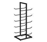 PUFAHAU Support De Rangement Robuste en Acier pour Tapis De Yoga, Support À Rouleau en Mousse À 5 Couches pour Bandes De Résistance, Grande Capacité pour 20 Tapis D'Exe(Noir-Petit)