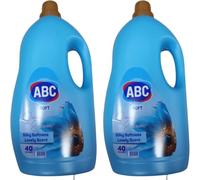 PUFAI Bundle - Lot de 2 adoucissants ABC Ocean Glamour - 4 l - Fraîcheur douce