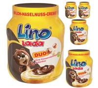 Pufai Lino Lada Duo Lot de 5 spreads au lait et aux noisettes 350 g