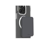 Puro Slim Power Mag Power Bank 4200 mAh, compatible MagSafe, ultra mince, 1 cm, charge sans fil, port Type-C, pour iPhone 12 et supérieur, gris foncé