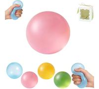Pufei Boule d'huile de Noix de Coco Faite à la Main, 6,1 cm, Balle Anti-Stress très malléable, Douce et Non Collante, 100 % inodore, Sable Gluant Portable, améliore la Concentration, réutilisable.
