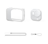 Pufei Étui de protection en silicone avec cordon tour de cou - Accessoire de protection pour caméra de sport - Compatible avec GO 3S Action Pod, gris, 120.00x45.00x30.00mm/4.72x1.77x1.18inch