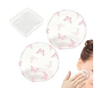 Puff Silicone - Applicateur Maquillage Teint Transparent - Houppette Éponge Cosmétique Avec Étui - Pour De Teint Liquide BB Cream Anti-Cernes Highlighter Contouring Femmes Passionnées De Beauté