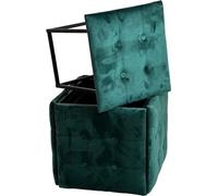 Puff-Transformer 5in1 - 5 tabourets en 1 pouf bouteille velours vert