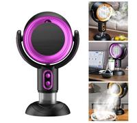 Ventilateur de refroidissement Puff for fumer, ventilateur élevé for fumeurs, purificateur de fumée Akafins, hotte de cuisine portable for cuisine, maison, barbecue, marmite chaude(Purple,Charging)
