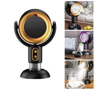Puff ventilateur de refroidissement - purificateur de fumée portable pour cuisine, barbecue, pot chaud, maison - éliminateur d'odeur et ventilateur d'échappement pour cuisiner, fumer(Gold,Charging)