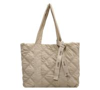Puffer Sac à Bandoulière Matelassé Tissu Doux Nylon Sac de Travail Léger Gym pour le Collège Bureau Gym Clinique, beige, 440*340*100mm