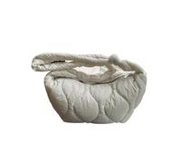 Puffer Shoulder Bag For Women Soft Down Cotton Padded Tote Handbag Purse Quilted Cross Body Solid Color Bubbles Cloud(White)