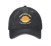 Pufferfish est Mon Esprit Animal Fugu Casquette de Baseball Vintage en détresse Coton Dessin animé Snapback Unisexe Style Chapeaux réglables en Plein air