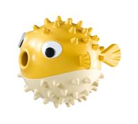 Pufferfishh Chew Toy - Rubber Dog Food Dispenser, Durablee Interactive Design, Lightweight Safe Material, Engaging Teething Activity | Fun Brain Game, Stress Relief Entertainment Tool, Play Exercise