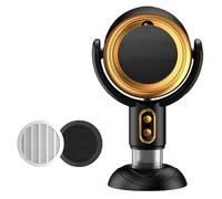 PuffHide Purificateur de fumée et purificateur de fumée portable à angle réglable Noir doré Purificateur de fumée de table Filtres purificateurs de fumée pour enlever les odeurs (Plug-ln)