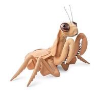 PuffPurrs Peluche Mante Deroplatys 30cm Réaliste, Priante Marron Ailes Douces, Jouet Simulation, Cadeau Unique Enfants