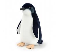 PuffPurrs Peluche Réaliste de Petit Pingouin, Plumage Gris-Bleu Réaliste, Cadeau Mignon de Pingouin Féerique Coussin, 27cm