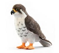 PuffPurrs Peluche réaliste Faucon pèlerin - Jouet Rapace 28 cm pour Amateurs de Faune et de Nature