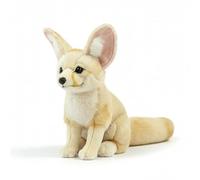 PuffPurrs Peluche réaliste Renard Fennec, Renard Fennec aux Oreilles surdimensionnées réaliste, Adorable Chasseur Nocturne Coussin Cadeau, 26 cm