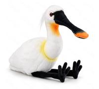 PuffPurrs Peluche Spatule à Face Noire Réaliste, Oiseau en Peluche, 30 cm