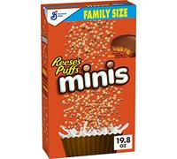 Puffs Minis Breakfast Cereal, Chocolate Peanut Butter Cereal, Family Size, 19.8 OZ