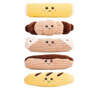 Puffy Crew Bakery Bite_Stick Jouet en peluche couineur pour chien de petite et moyenne taille 20,3 cm