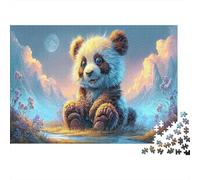 Puffy Panda Cub à l'aube Puzzle 1000 Pièces : Faune Sauvage Jeux Éducatifs Défiant, pour Adultes, Cadeau Et Décoration Parfaite 52x38cm/1000pcs