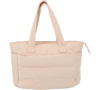 Puffy Sac à provisions Design léger compartiment matelassé épaule sac à main pour le retour à la maison usage quotidien Beige