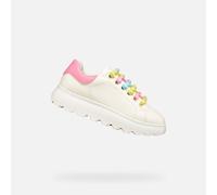 Geox J Puffypop Girl A Basket, Blanc/Rose, 31 EU