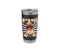 Pug Dad - Carlin Gobelet isotherme en acier inoxydable double paroi