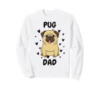 Pug Dad Papa Père Fête des Pères Paps Pa Daddy Sweatshirt