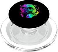 Pug DJ Casque audio rétro pour amoureux des chiens PopSockets PopGrip pour MagSafe