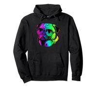 Pug DJ Casque audio rétro pour amoureux des chiens Sweat à Capuche