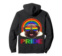 Pug Dog LGBT Rainbow Gay Lesbian Funny LGBT Pride Sweat à Capuche
