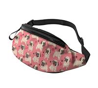 Pug Dog Paw Heart Fanny Pack Sport Casual Waist Pack pour Femmes Hommes À La Mode