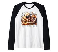 Pug for Women and Men Fall is My Favorite Color Autumn Sleep Manche Raglan