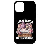 Pug Gnome Dad Life Is Better In The Garden For Pug Grandpa Coque pour iPhone 12/12 Pro