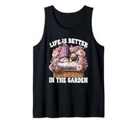 Pug Gnome Dad Life Is Better In The Garden For Pug Grandpa Débardeur