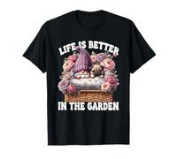 Pug Gnome Dad Life Is Better In The Garden For Pug Grandpa T-Shirt