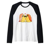 Pug Kiss Sushi Manche Raglan