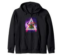 Pug Laser Eyes Funny Dog in Space Galaxy Dogs Lovers Sweat à Capuche